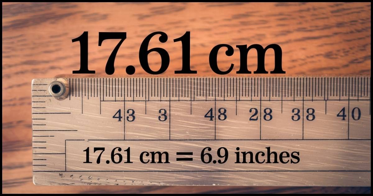 Convert 17.61 cm to inches